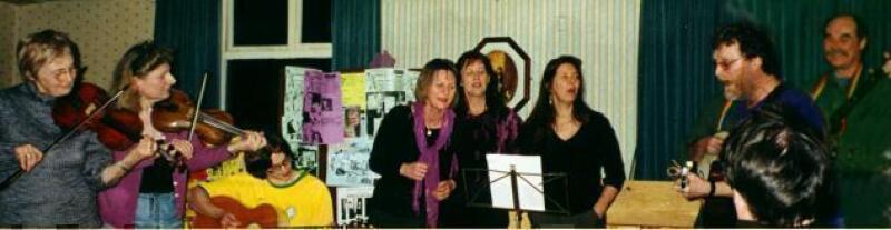 From Left to Right... Janet Kerr, Gina La Faux, Jake Hardcastle, Helen Hockenhull, Maggie Boyle, Lynda Hardcastle, Alan Rose and Mike Hockenhull.