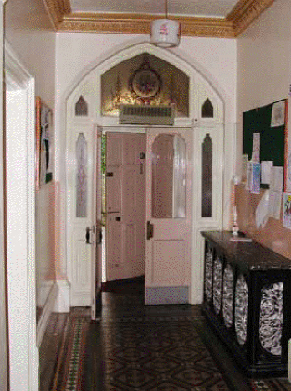 Often rushed through on the way to the bar, the hall sported original tiles, plasterwork and stained glass, not to mention a rather fine marble and cast iron radiator cover.